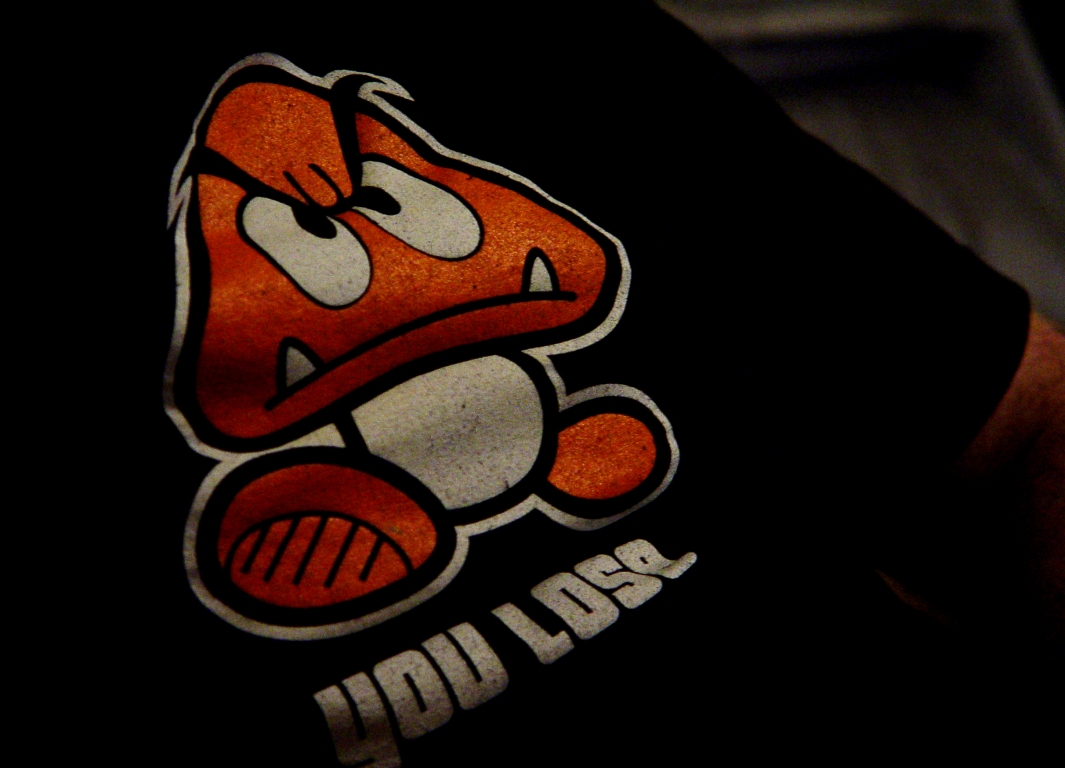 Ian's cool goomba shirt